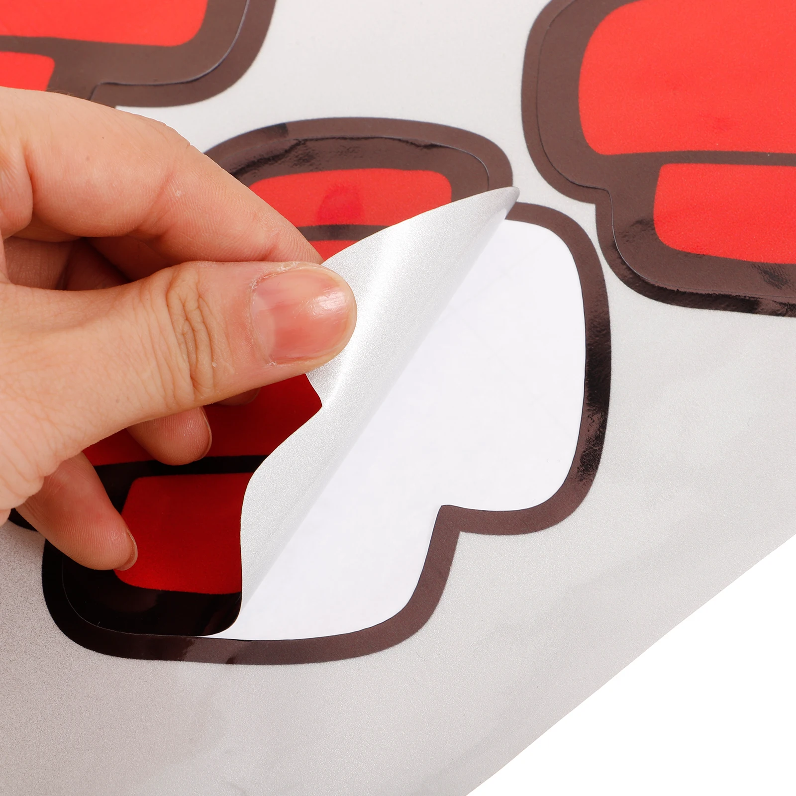 

1 set Reflective Car Stickers Auto Exterior Decor Door Window Bumper Adhesive Decals Durable Firm PET Material Easy Installation