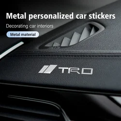 For Toyota 3D Metal Car Decorative Sticker Badge Decal Interior Accessories YARIS C-HR Hilux Vios Rav4 Prado Prius Izoa Reiz