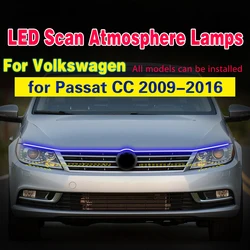 Car Flashing Car light For VW PASSAT CC 2009-2016 LED DRL Daytime running lights with Start Scan Waterproof Flexible Light Strip