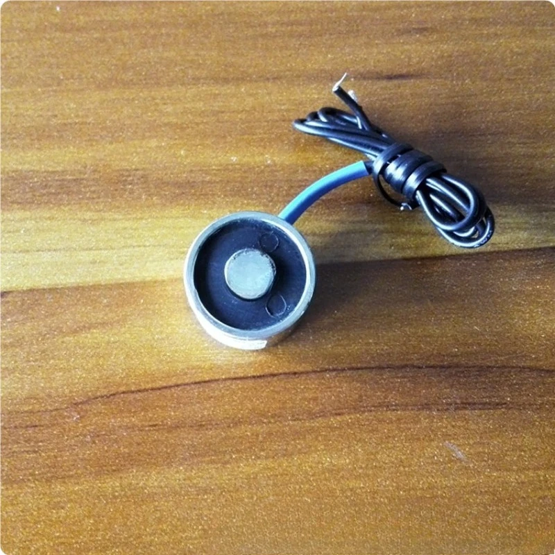 DX-2015 Mini DC Electromagnet 20x15mm Round Sucker Electromagnet 3KG Holding Force