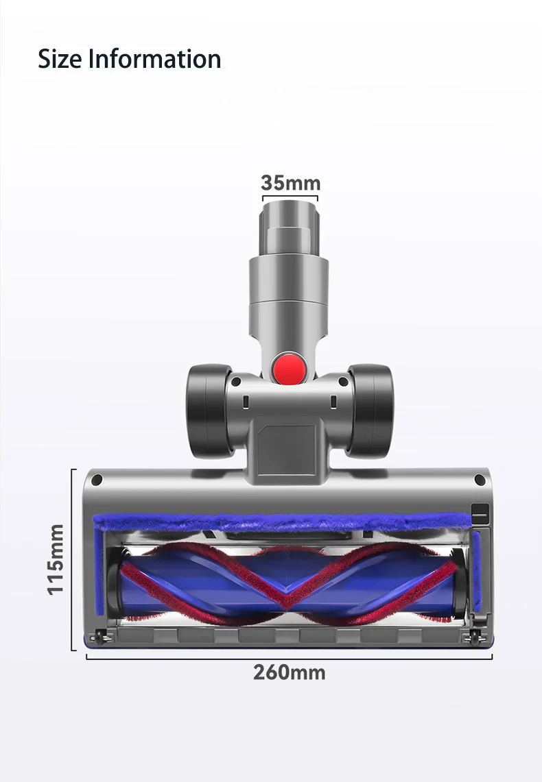 Direct Drive Brush Heads Nozzles for Dyson Vacuum Cleaner V10 V11 V8 V7 V15 Replaceable Parts Accessories For Carpet Floor Clean
