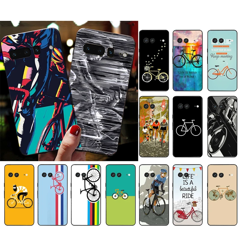 

Phone Case For Google Pixel 10 9 Pro XL 9A 8 7 6 Pro Pixel 8A 7A 6A Pixel 8 7 6 5 BIKE CYCLING art