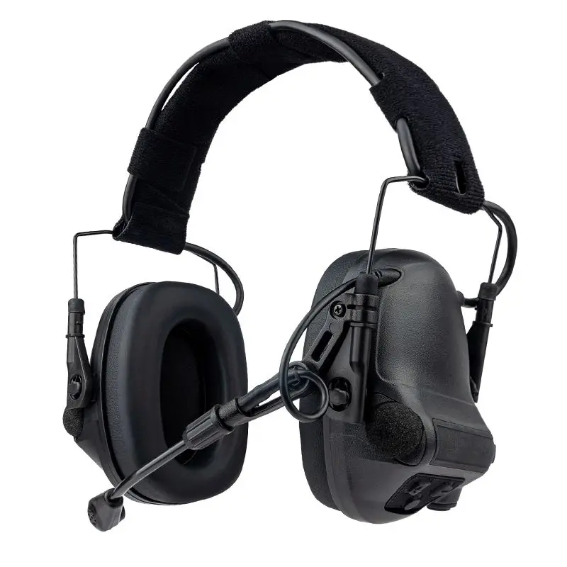 Helmet version Pickup noise reduction tactical earphones Electronic communication Headset for shooting training