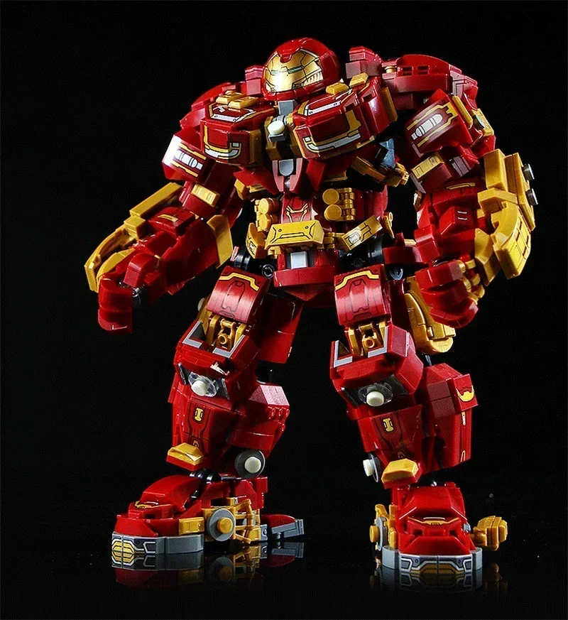 

New 2000+Pcs Marvel Toys Building Blocks Avengers Iron Man Superheroes Bricks Model Hulk Buster Mecha Gifts for Boys Adult Kids