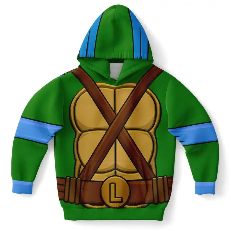 Autumn and Winter New Ninja Turtles Four Brothers Hooded Sports Shirt Ninja Group Role Playing Family Clothing 3D Printing