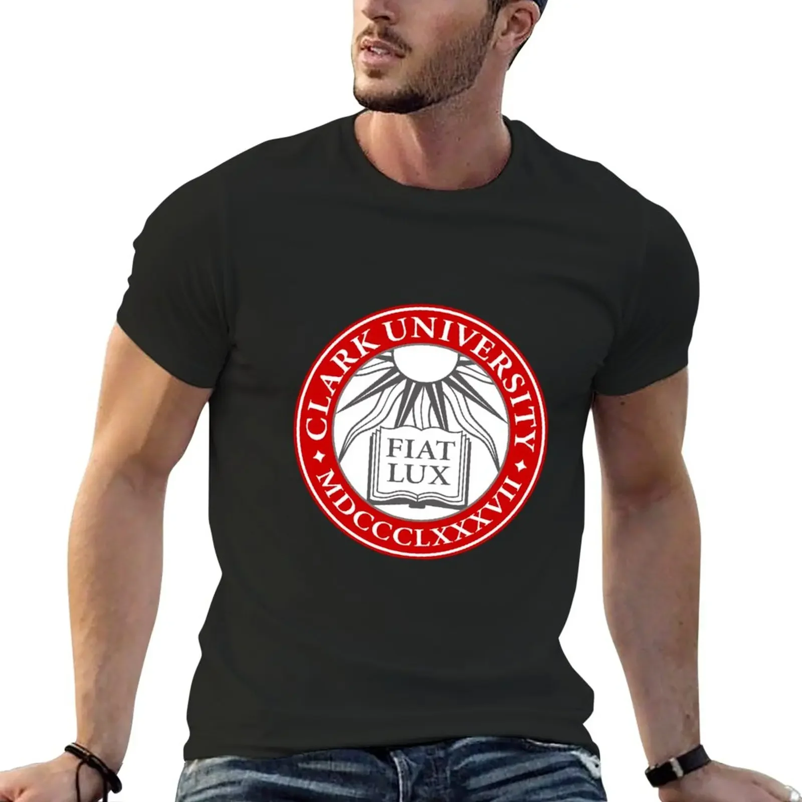 New Clark univ cool T-Shirt Oversized t-shirt custom t shirts design your own quick drying t-shirt mens t shirt graphic