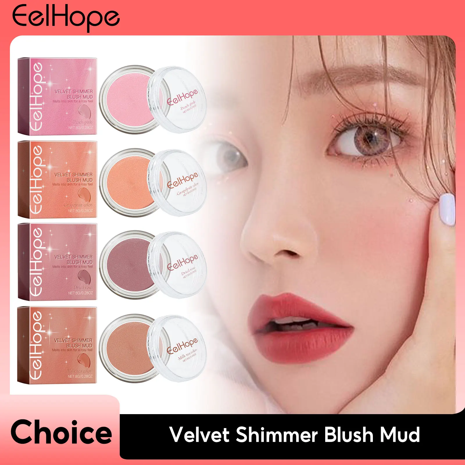 

Velvety Matte Face Blush Highlighter Contouring Eyeshadow Long-Lasting Multifunctional Face Cover Makeup Palette Female Cosmetic