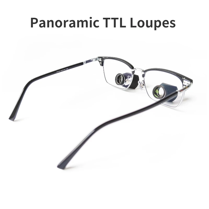 Nuovo arrivo Panoramic TTL2.5X/3/0X/3.5X occhialini attraverso l\'obiettivo occhialini chirurgici medici dentali ampio campo visivo PD 52-72mm