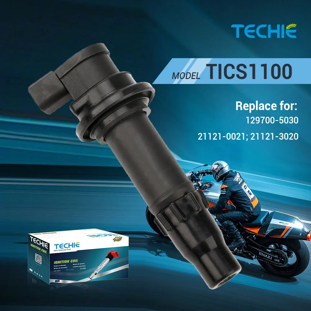 

1PC Motorcycle Ignition Coil TICS1100 Replace for 129700-5030 21121-0021 21121-3020 1297005030 211210021 211213020