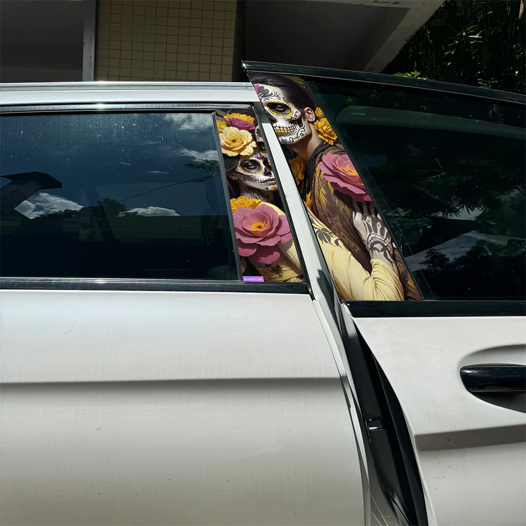 

Personalized B-Pillar Car Stickers: Waterproof, Self-Apply, No Glue Left, Colorfast, Unique Automotive Accessories" - 71 letters