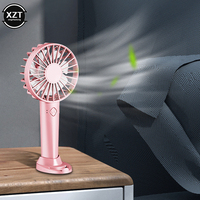 USB Mini Strong Wind Handheld Fan Portable and Quiet Rechargeable Hand Fan for Student Office Small Pocket Cooling Fans Supplies