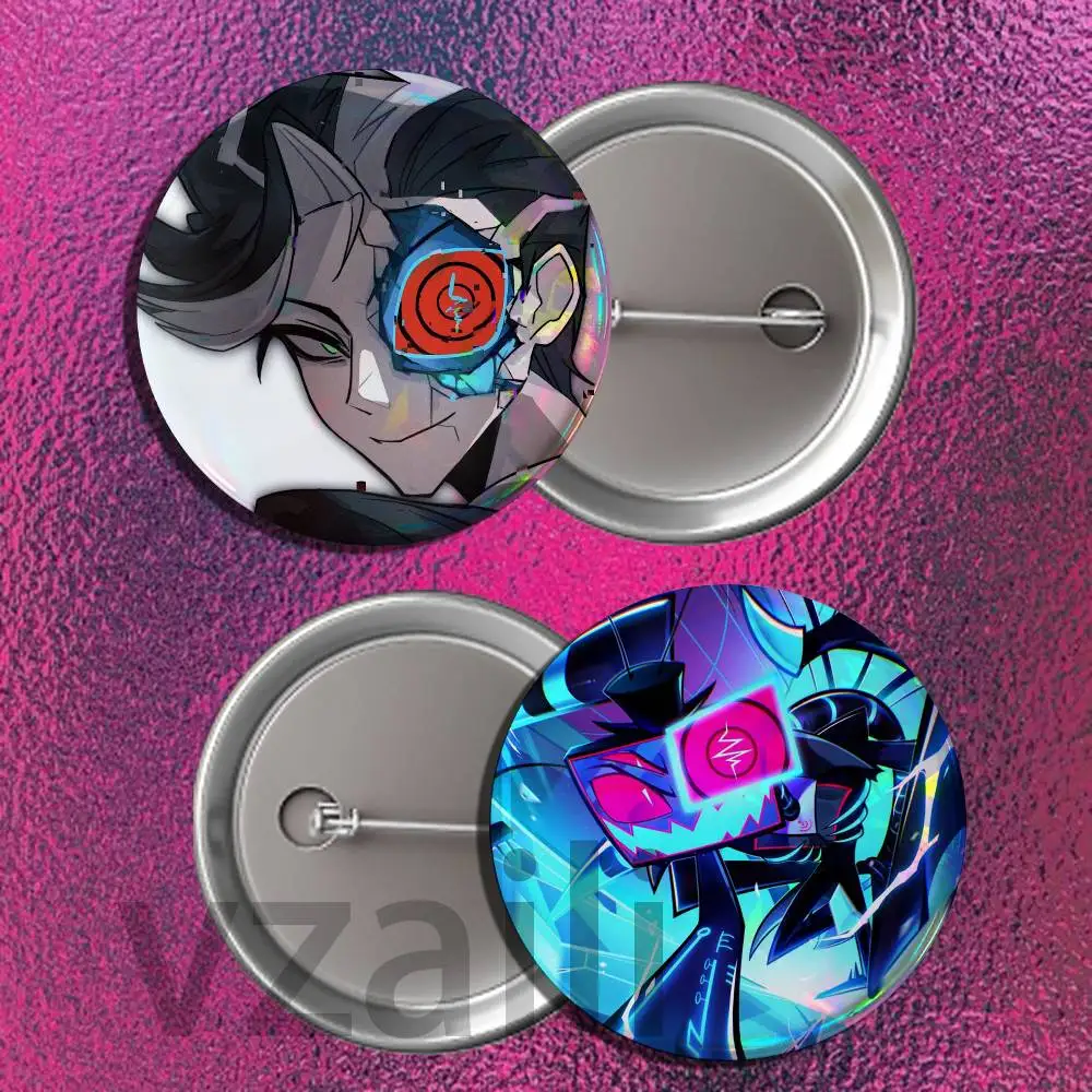 V-Vox Big D-Demon Button Pin Single Pack Anime Merch for Ita Bags Badge Collectible Buttons TH
