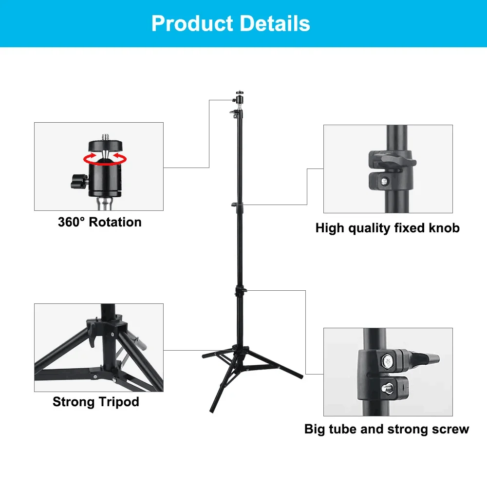 Trépied de budgétaire portable universel TD90 TD93 Pro V50, support de budgétaire, support de caméra pour ordinateur portable, 110cm