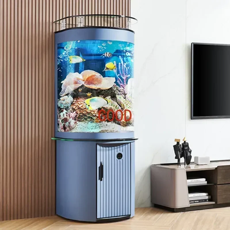 Semicircle Fish Tank Aquarium Change Water Living Room Fish Globe Creative