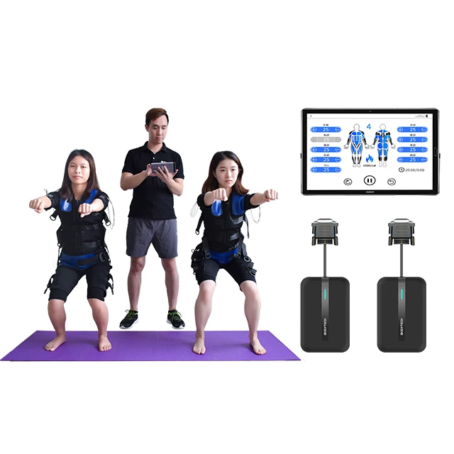 ジムでの使用のためのemsトレーニングスーツボディフィットネスマシン