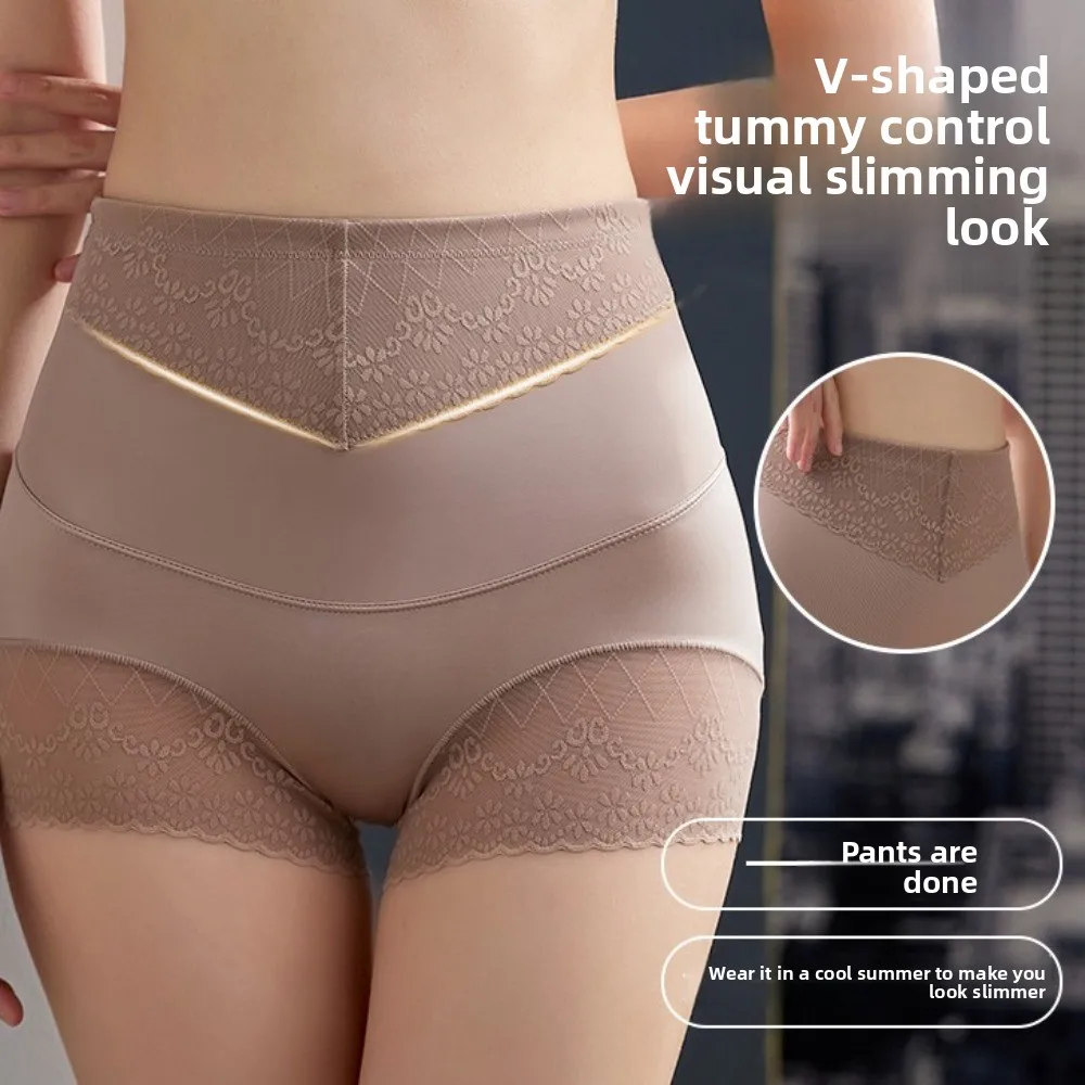 

Lace Flower Shapewear Panties Women Cotton Crotch High Waist Postpartum Body Shapers Lingeries Tummy Control Underwear