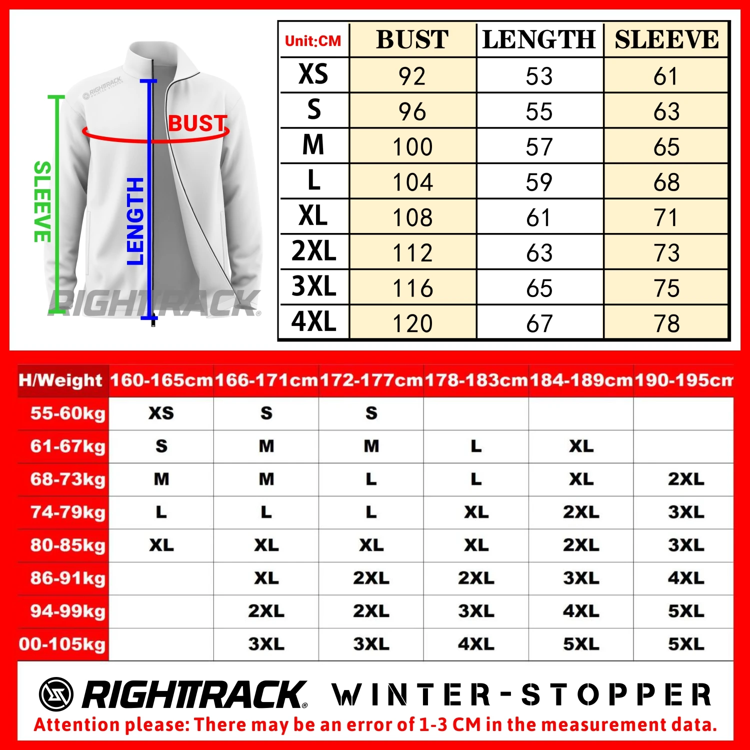 Winter Hooded Jacket Men Snow Windbreaker Thermal Fleece Outerwear Runing Skiing Fishing Hiking RIGHTTRACK Sports Clothing