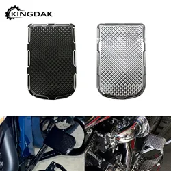 Motorcycle Black/Chrome Aluminum Brake Pedal Pad Cover Fit For Harley Softail Heritage Springer Fat Boy Touring  Electra Glide