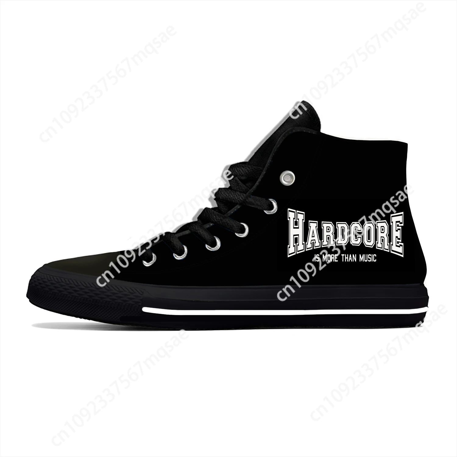 Zapatillas deportivas transpirables para hombre y mujer, zapatos informales, diseño novedoso, diseño de música Hardcore