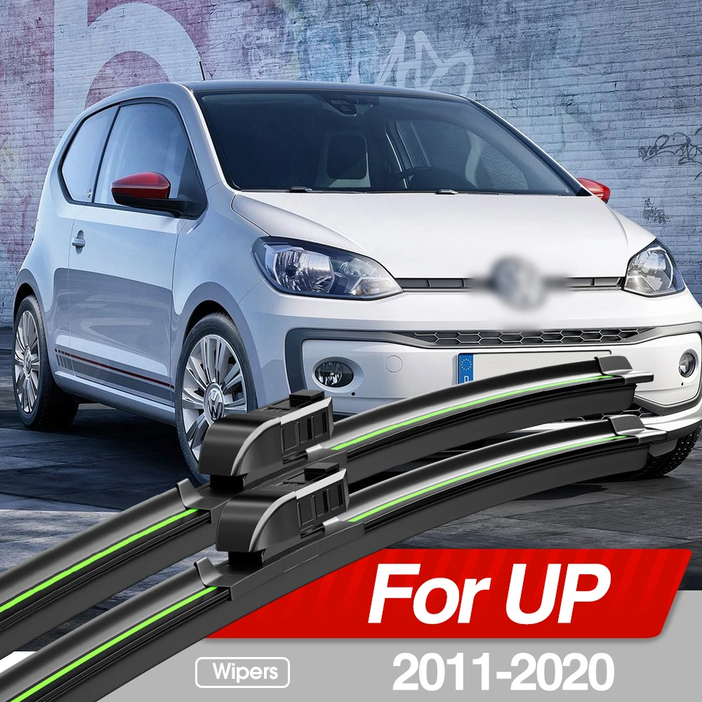For VW UP 2011-2020 Front Windshield Wiper Blades 2pcs Windscreen Window Accessories 2012 2013 2014 2015 2016 2017 2018 2019