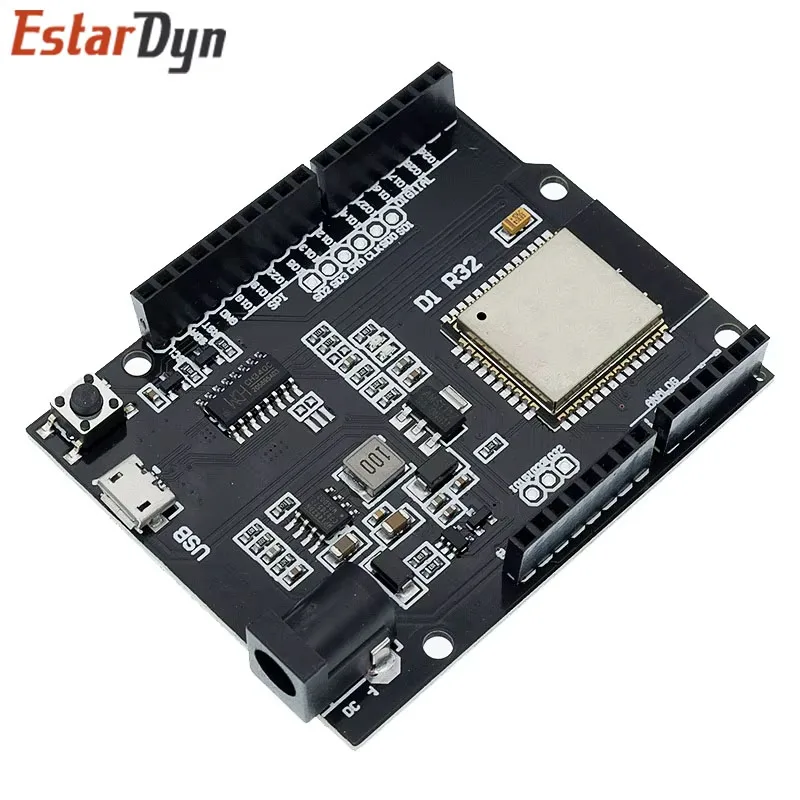 Carte de Développement ESP32 pour Wemos D1 Mini et Ardu37UNO R3 D1 R32, WIFI, Sans Fil, Bluetooth, CH340 4M Memory One