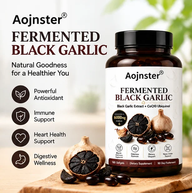 Coq10 Ubiquinol Softgel - Extrato de Alho Preto Fermentado com