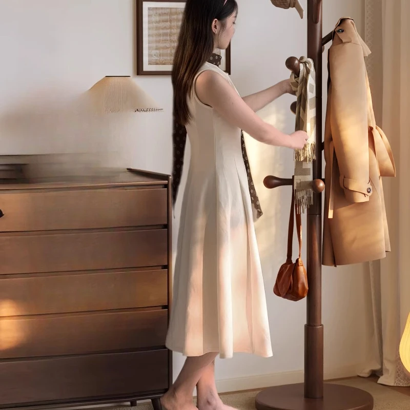b11-Wooden Standing Coat Racks Nordic Living Room Open Hanging Garment Coat Racks  Hanger Modern Arara De Roupa Trendy Furniture