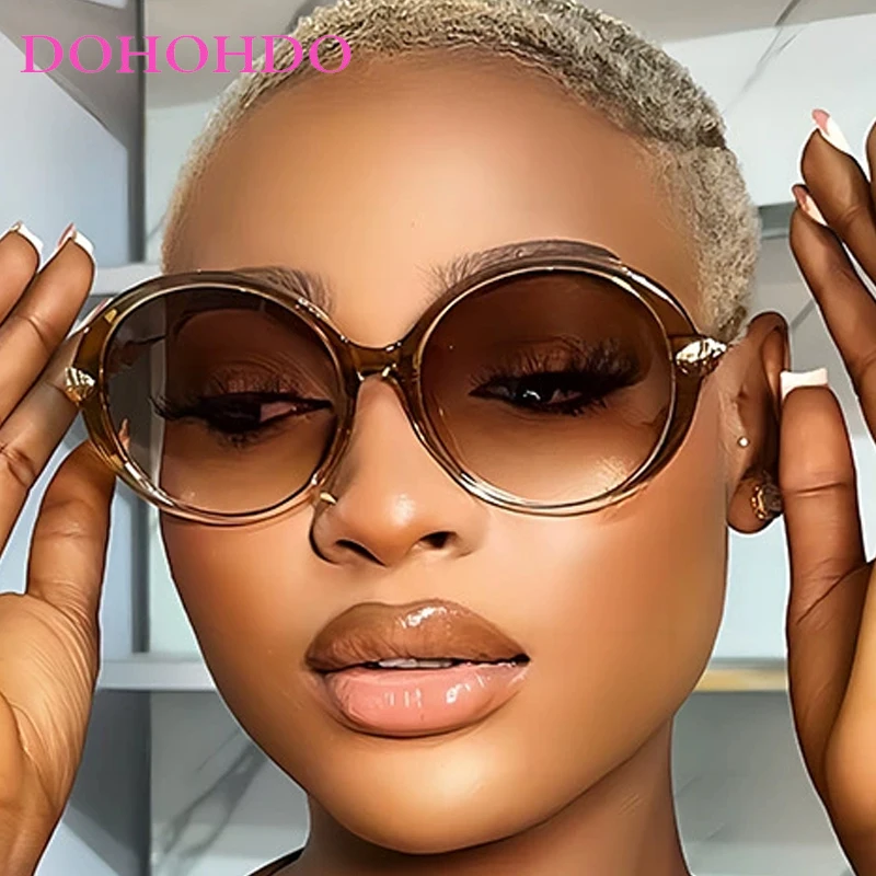 

Retro Oversize Round Metal Women Sunglasses Fashion Brand Designer Men Sunglass Outdoor Summer Traveling Eyeglasse Ladies UV400