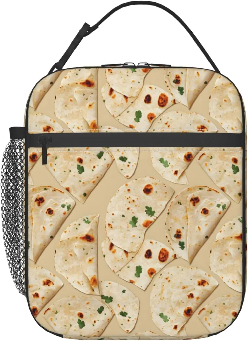 

Сумка для обеда Tortilla, сумки-тоут из полиэстера с реалистичными тортильями, изолированный ланчбокс с забавным принтом, портативный ланч-сумка, декор, подарки