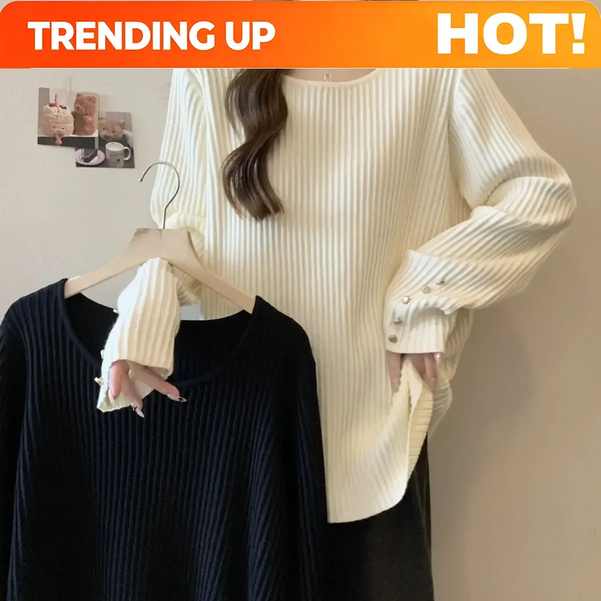 Customization Pit Strip Square Collar Base Shirt For Women In Autumn And Winter New Loose Slim And Warm Inner Wear Irregular