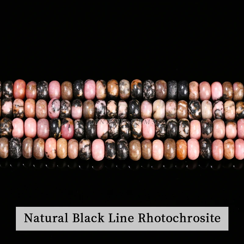 4x2mm Naturstein Rosa Quarz Türkis Hellblau Schlangenhaut Stein Abacus Spacer Perle für Schmuckherstellung Halskette Armband