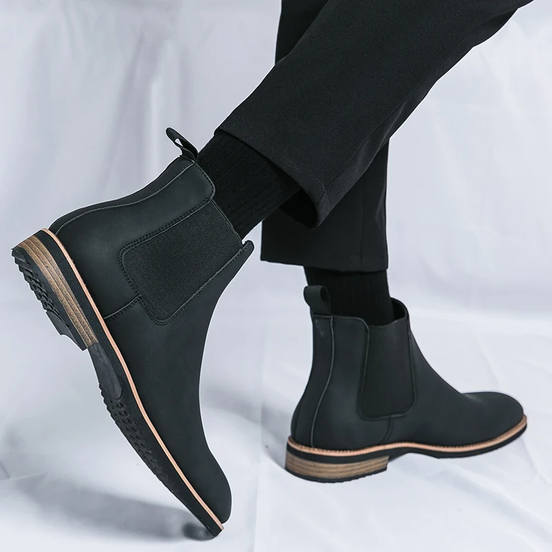 Men Chelsea Boots Classic Business Men Boots