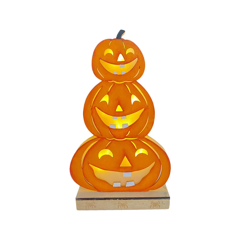 

Pumpkin Ornament Halloween Supplies Adornment Party Decor for Wooden
