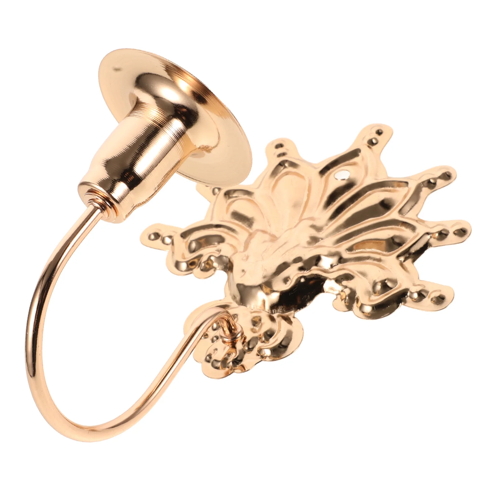 

Metal Wall Mount Holder European Style Elegant Metal Stand Decorative Wall Decor Candlestick Decor