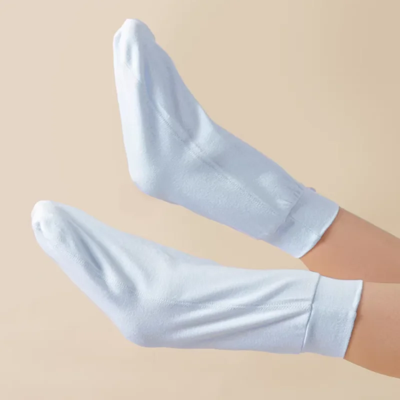 Adult Cotton Loose Foot Protection Socks Skin-Friendly Soft Comfortable Couple Nighttime Warm Socks ABDL Sleep Foot Cover﻿