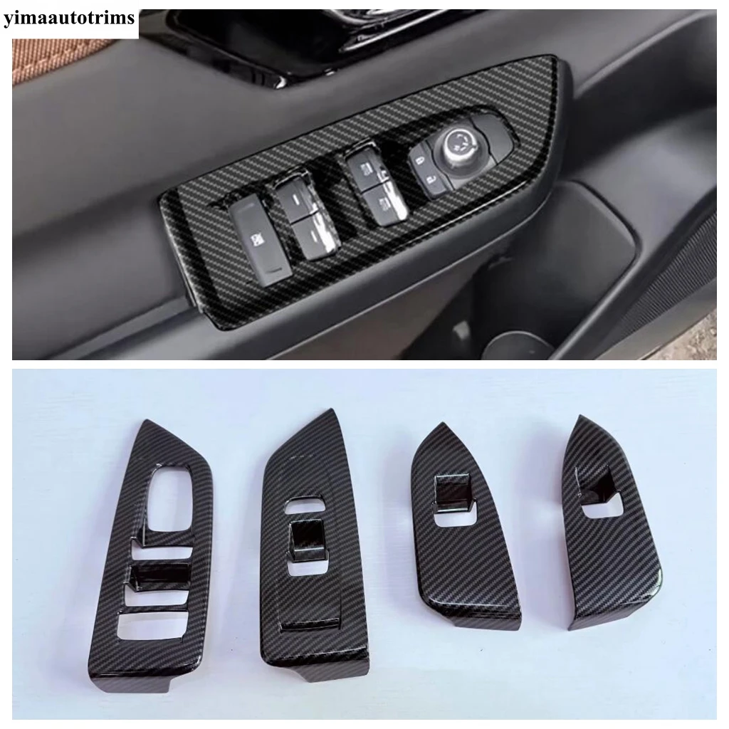 

Window Lift Control Panel / Head Light Lamp Switch Button Cover Trim For Subaru Forester 2025 Carbon Fiber Accessories Interior