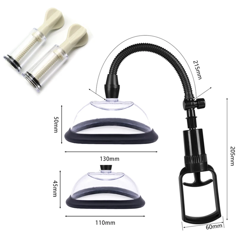ปั๊มหีพร้อมช่องคลอดแบบถ้วยดูดเต้านมเครื่องขยายหัวนมเซ็กซ์ทอยนวดสำหรับผู้หญิงเครื่องกระตุ้นคลิตอริสปั๊มดูดสูญญากาศ