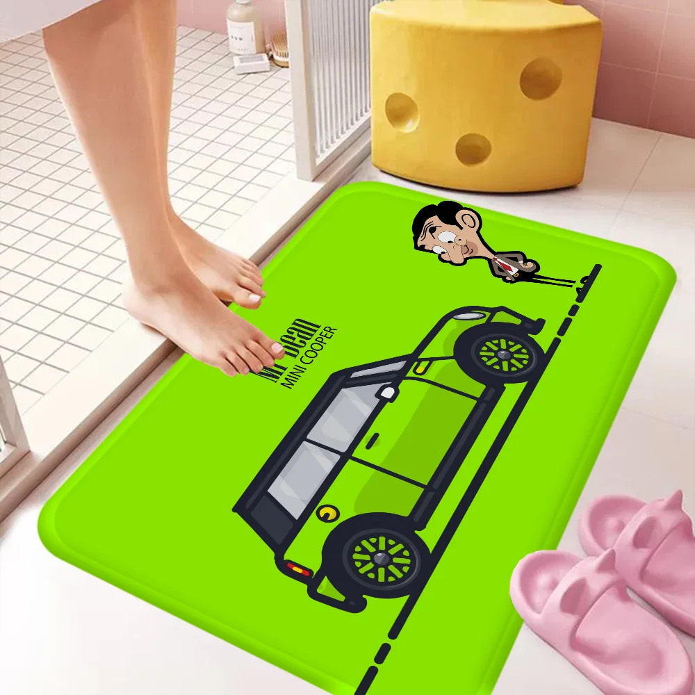 M-Mr B-Bean Room Mats Anti-slip Absorb Water Long Strip Cushion Bedroon Mat Household Carpets