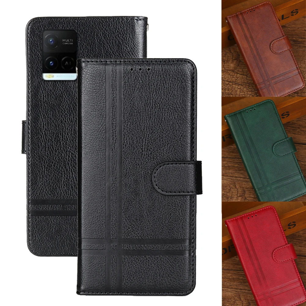 For VIVO Y33S Case Leather Cases Magnetic Flip Cover For Vivo Y 33s VivoY33s V2109 Wallet Phone Case Capa