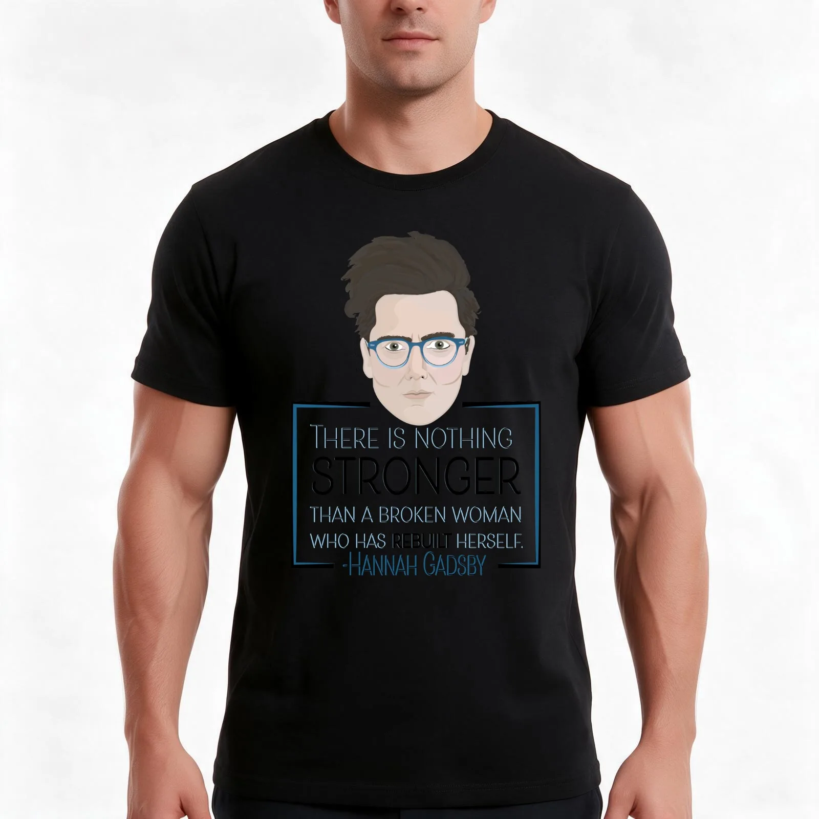 There Is Nothing Stronger Than A Broken Woman Who Has Rebuilt Herself T-Shirt, Summer Casual Cotton Tee, Vintage Graphic Print