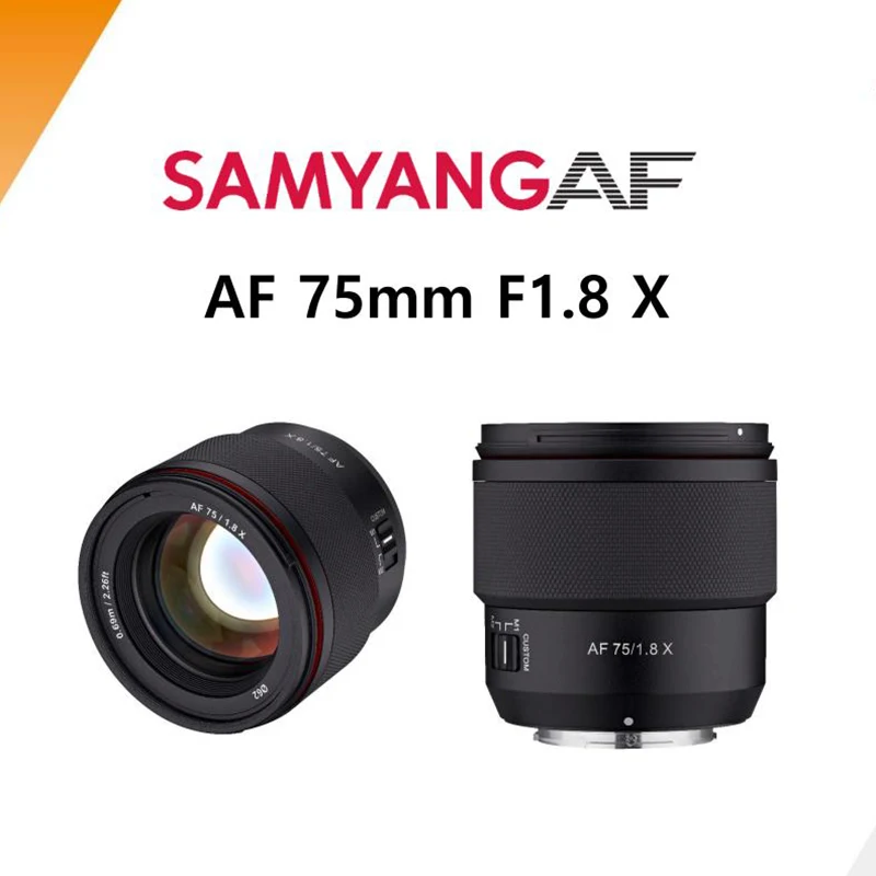 SAMYANG AF 75mm F1.8 Cameras Lens Full Frame Auto Focus Lens For Fuji X Sony E Mount Series Cameras