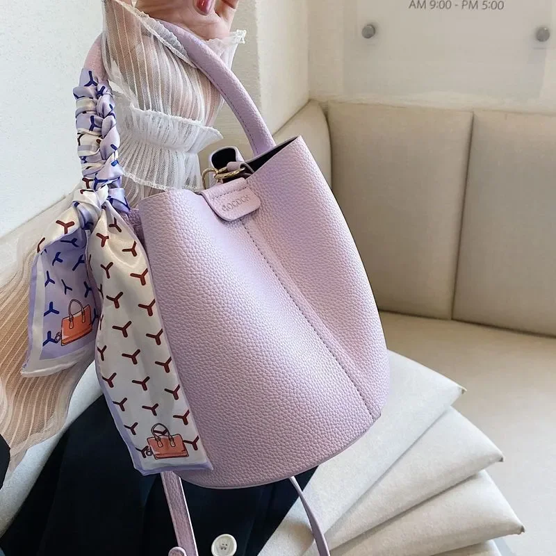 

Wholesale price Bucket Crossbody Sling Bag In Premium Hot Textured Material - Versatile Small Designer Shoulder Handbags For Win