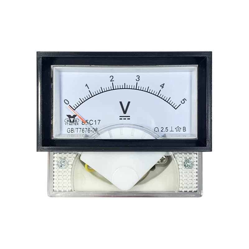 85C17 DC voltmeter 5V 10V 15V 20V 30V 50V 100V 150V 250V 300V 500V 600V 750V pointer measurement DC circuit lithium battery volt