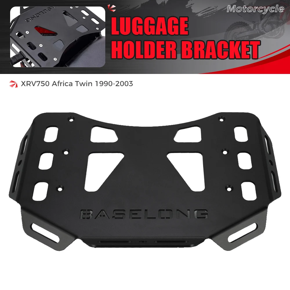 

For Honda XRV750 Africa Twin 750 1990-2003 Motorcycle Rear Detachable Luggage Rack Pad Carrier Case Support Holder Cargo Bracket