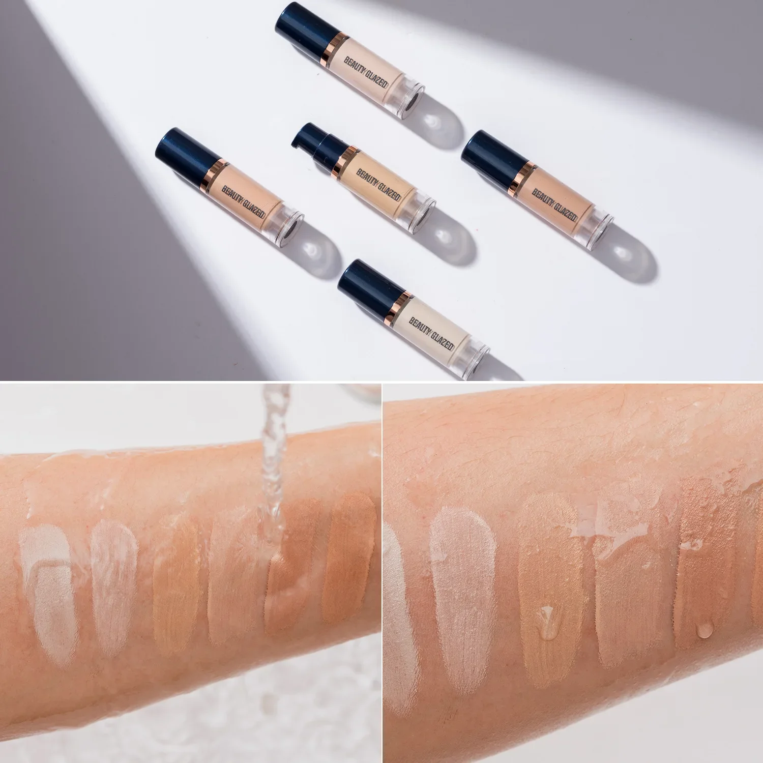 6ml Matte Moisturizing Liquid Foundation Long Lasting Foundation Oil Control Concealer Primer Cream Cosmetic Beauty Makeup