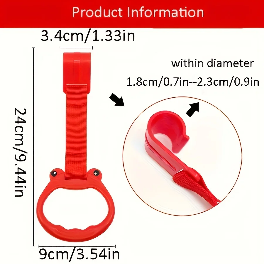 4 Stück/Packung Kunststoff-Handgriffe für Raumdekoration, Laufstall und Spielbett-Hängegriffe, Wohnaccessoire – Detail 6