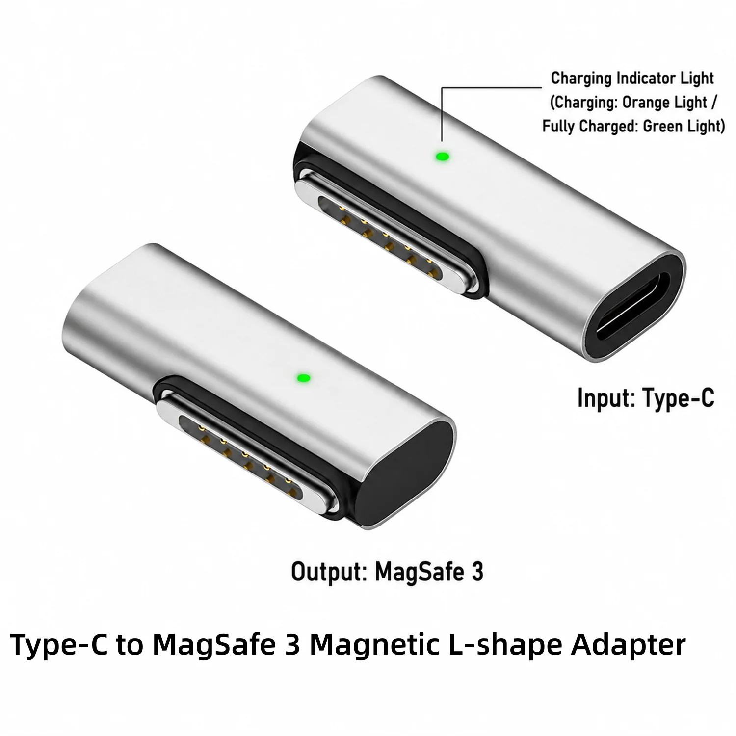 YZNRR 140W USB‑C to MagSafe 3 Adapter, PD Fast Charging Magnetic Converter for MacBook, Support 100W 65W