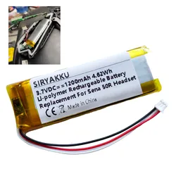 1200mAh 3.7V Li-polimerowe bateria zastępcza dla Sen 50R,50R-01,50R-01D motocykle zestaw słuchawkowy Bluetooth do naprawy baterii