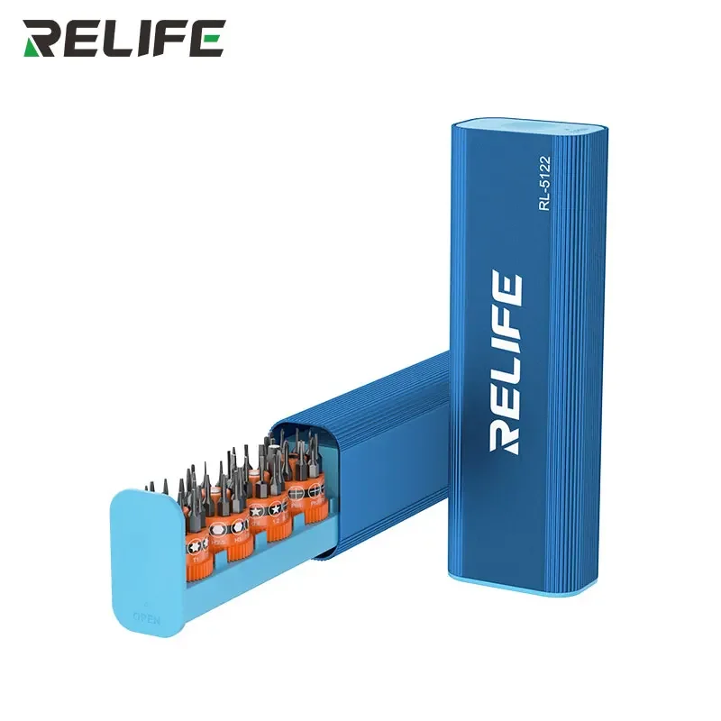 RELIFE RL-5122 43-в-1 Lnnovative Наборы роторных отверток с вращающимся валом и коробкой для хранения винтов Набор инструментов для ремонта телефонов ПК