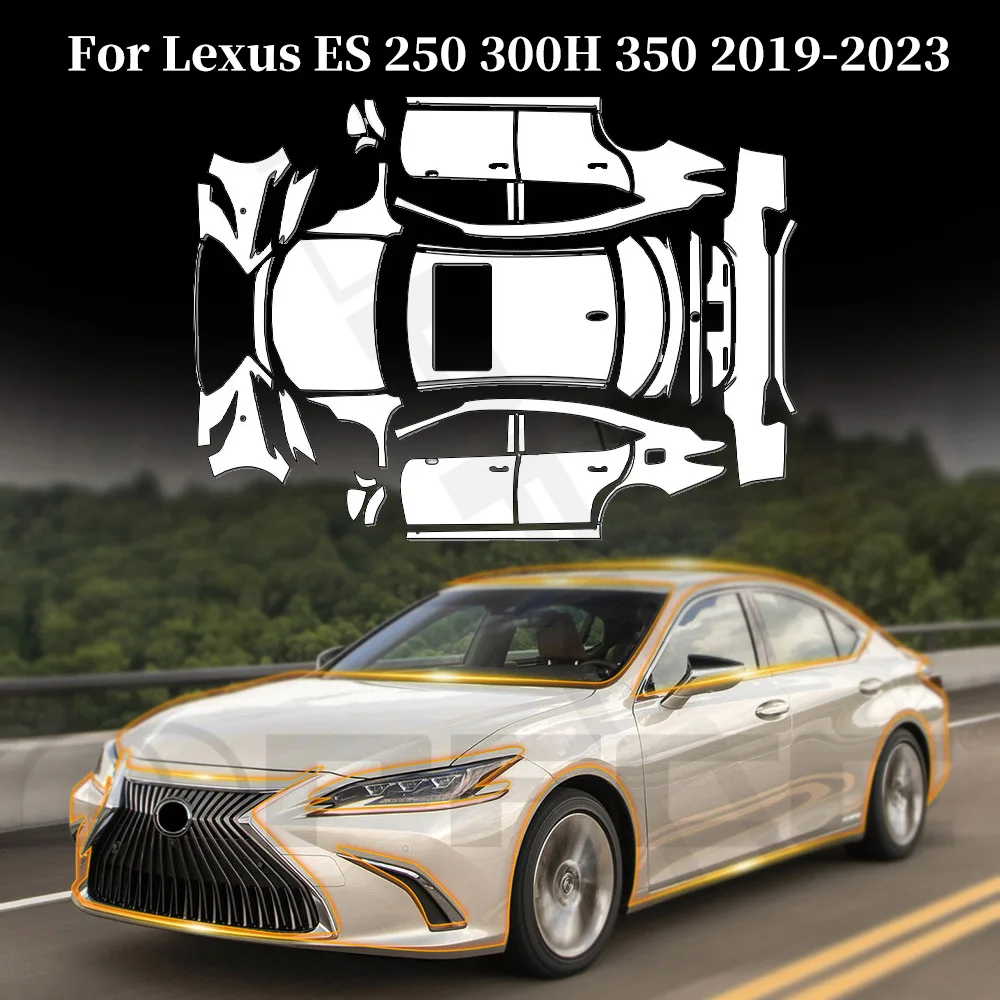 

For Lexus ES 250 300H 350 2019-2023 Anti-scratch TPU Paint Protection Film Pre-cut PPF Car Body Clear Bra Resistant Invisible